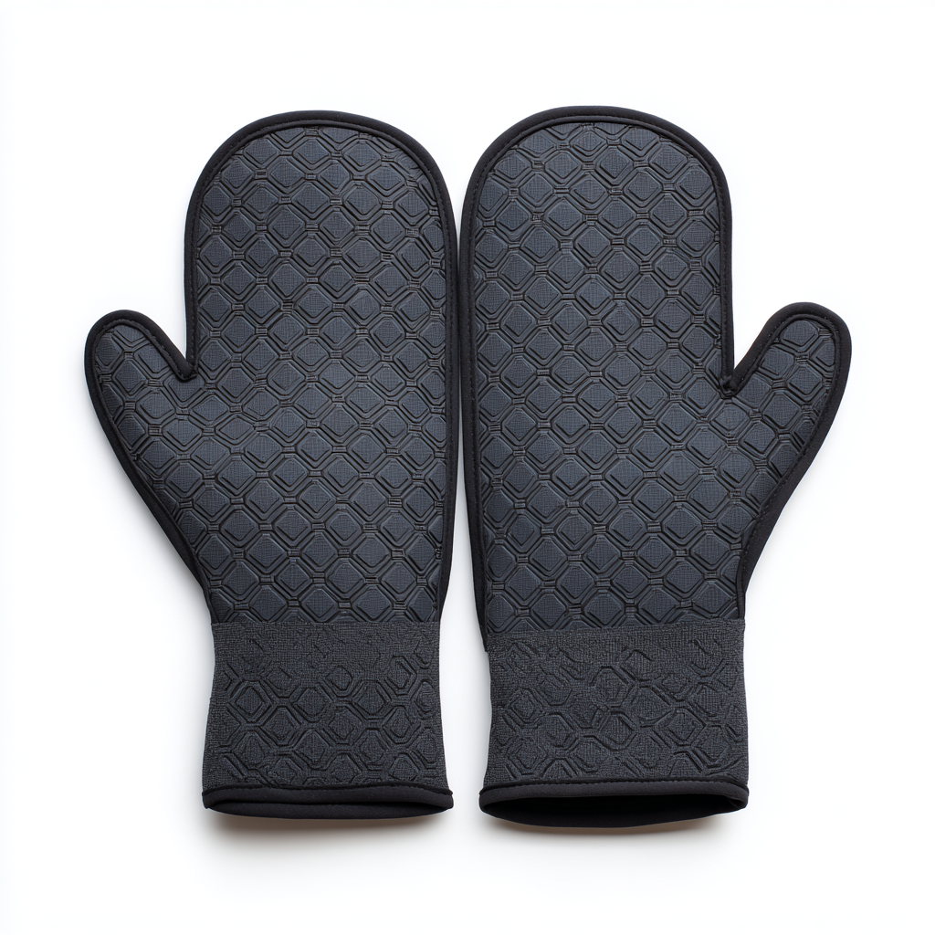 Teravo Pro-Grip Silicone Oven Mitts (Heat Resistant)