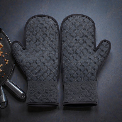Teravo Pro-Grip Silicone Oven Mitts (Heat Resistant)