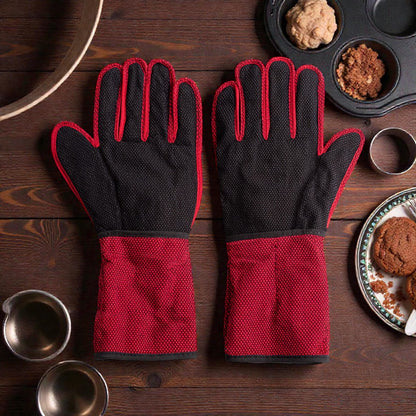 Teravo Extra-Long Arm Protection Oven Mitts